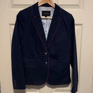Banana Republic Dark Blue Blazer with Red Piping